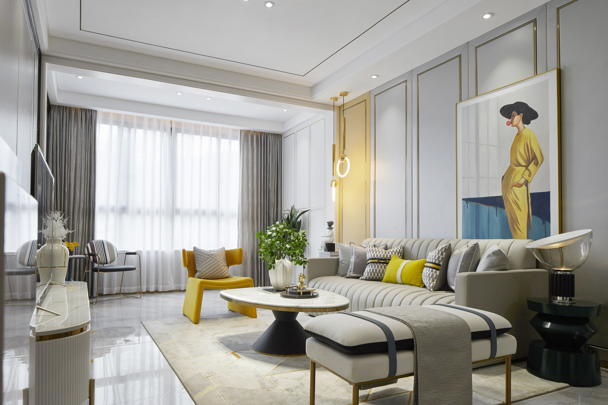 【 紫郡蘭园 】三居室 107㎡ 现代风格